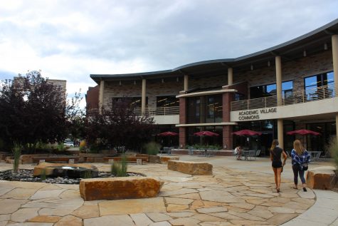 Academic Village features an outdoor commons area along with Rams Horn &