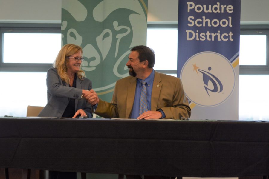 Partnership celebration between Poudre School District and Colorado State University, on March 3rd at this event to showcase the unity between two schools. (Mackenzie Boltz | Collegian)