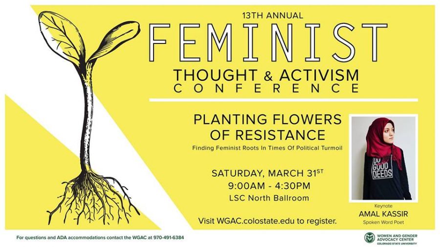 The Women and Gender Advocacy Center will host the 13th Annual Feminist Thought and Activism Conference on March 31st in the Lory Student Center. (Photo provided by the Women and Gender Advocacy Center)