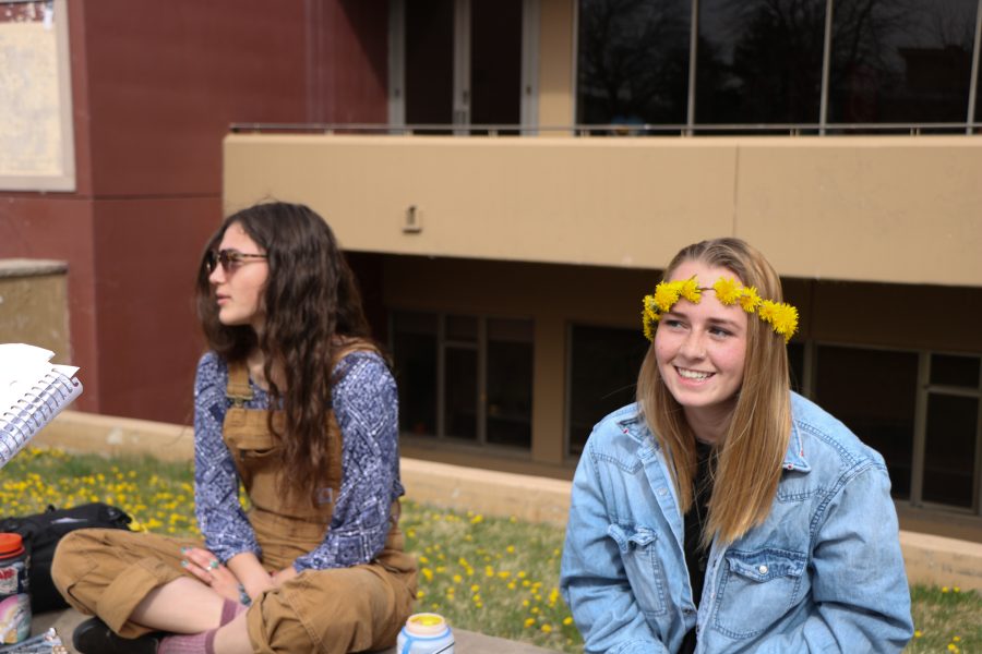 Quinn King smiles after describing her favorite part of the The Big Lebowski. (Devin Cornelius | Collegian)
