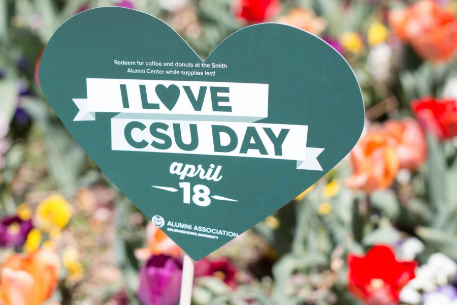 I Love CSU Day celebrated on campus on April 18th. Students were encouraged to show thier Ram Spirit to show their love for CSU (Erica Giesenhagen | Collegian).