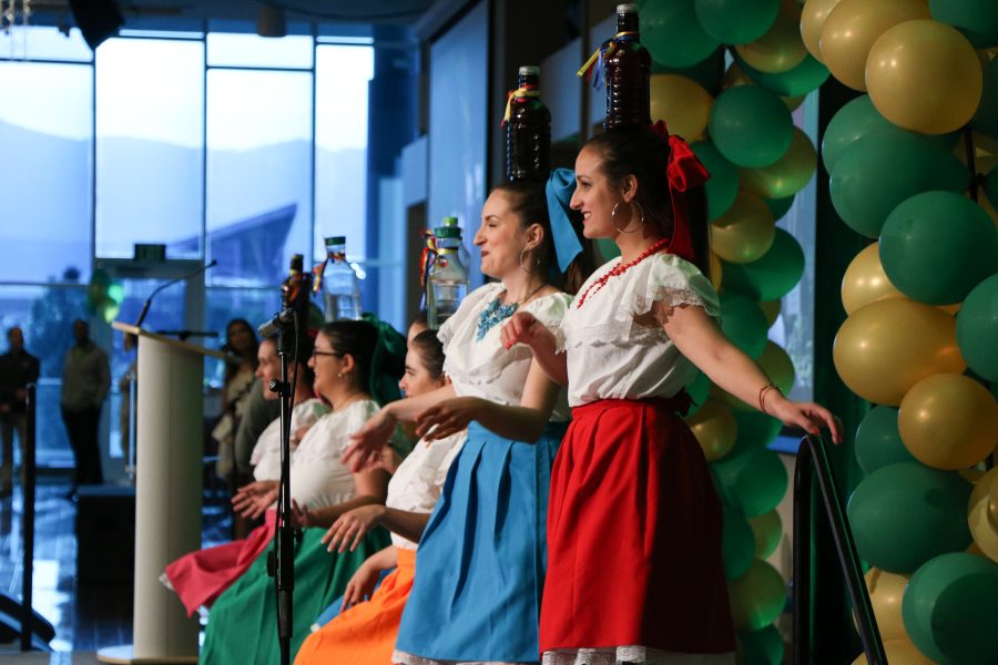 LASSD members dance during the awards ceremony. (Devin Cornelius | Collegian)
