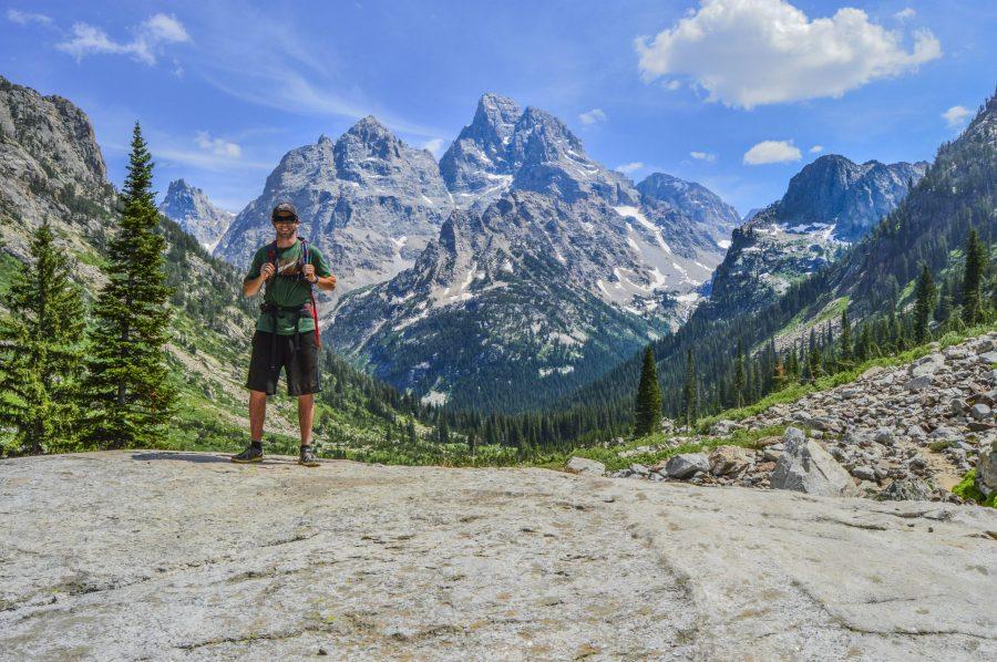 Michael Berg, CSU marketing student, hikes into the back-country of Grand Teton National Park. (Michael Berg | MikeBPhotography)
