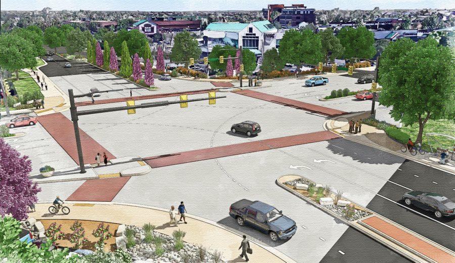 Rendering of the Horsetooth and College intersection courtesy of the City of Fort Collins.