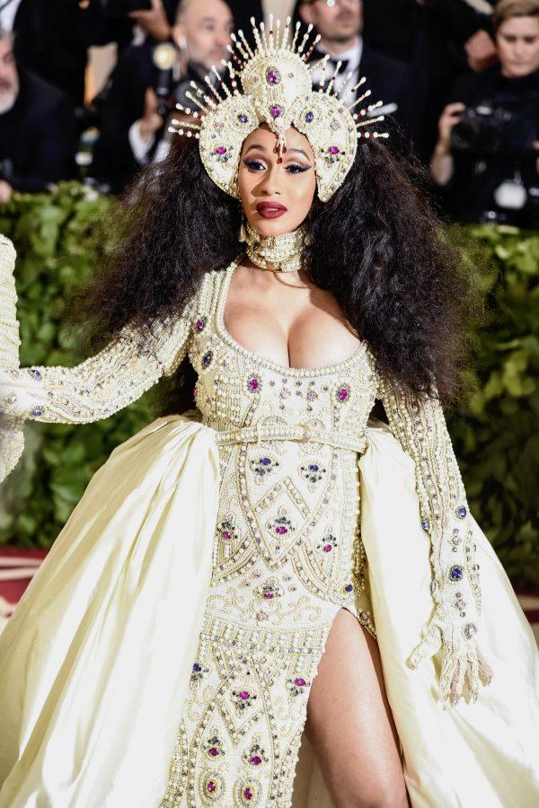 Cardi B attends the Heavenly Bodies: Fashion and the Catholic Imagination Costume Institute Gala 2018 on Monday, May 7, 2018 at the Metropolitan Museum of Art in New York, N.Y. (Laura Thompson/New York Daily News/TNS)