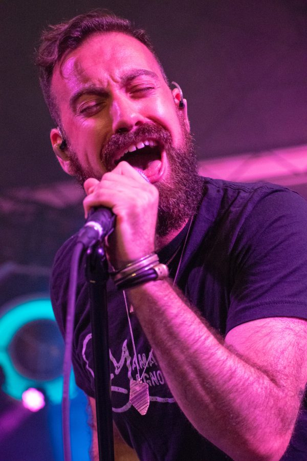 Lyle Divinsky, of The Motet, sang at New West Fest on Aug. 10, 2018 in Fort Collins, Colo.— (Sara Graydon | Collegian)
