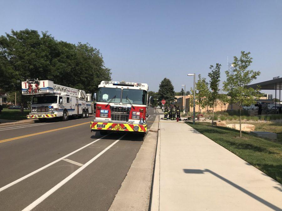 Poudre Fire Authority evacuates CSU Biology building for hazardous materials situation on Aug. 15, 2018. (Poudre Fire Authority)