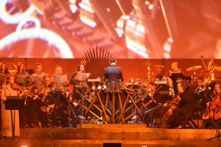 Emmy award-winning composer Ramin Djawadis Game of Thrones Live Concert Experience made its stop in Denver on Friday night. The Game of Thrones Live Concert Experience is on its second North American Tour. Djawadi was awarded the Emmy for an Outstanding Music Composition for a Series in early September of 2018 for his score in the last episode of season 7, The Dragon and the Wolf. (Matt Tackett | Collegian)