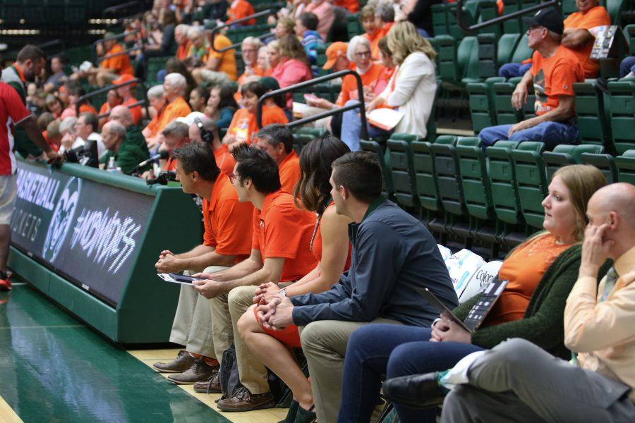 The Coaches watch the players warm up (Devin Cornelius | Collegain)