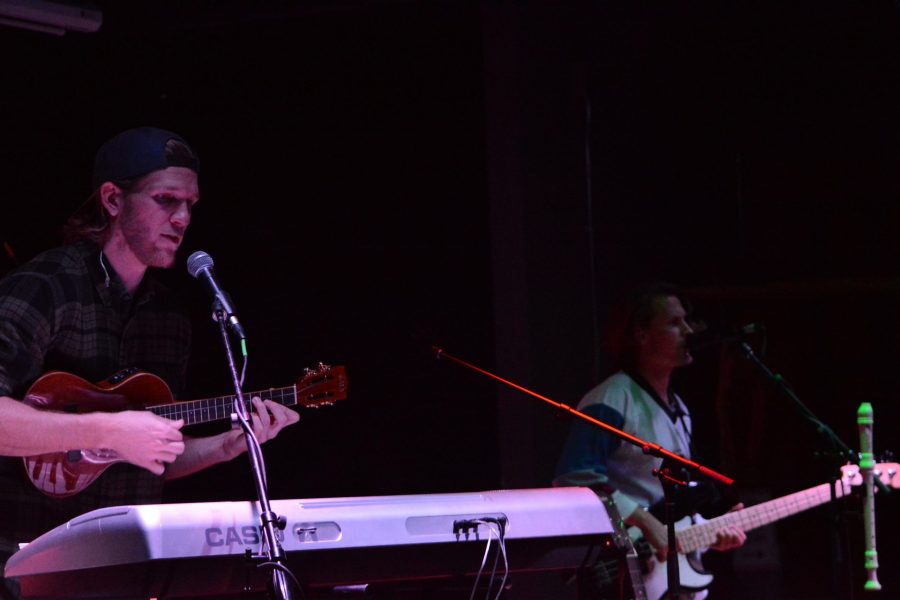 The Downtown Artery features Glass Casess first ever performance; the band officially formed in February and has been working hard ever since. With Austin Seifert on the ukulele and Alex Van Keulen on the bass, the duo write original music together (Maya Shoup | Collegian).