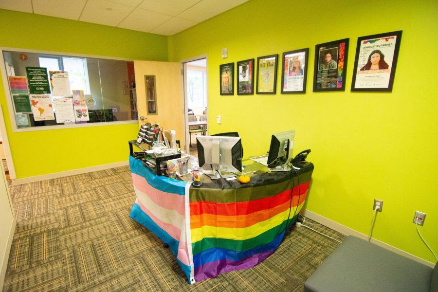The Pride Resource Center is located in room 232 and provides resources and support for all CSU community members to explore and increase their understanding of sexual/romantic orientation, gender, and identity intersection.  This year is the 20th anniversary of the center. (Colin Shepherd | Collegian)