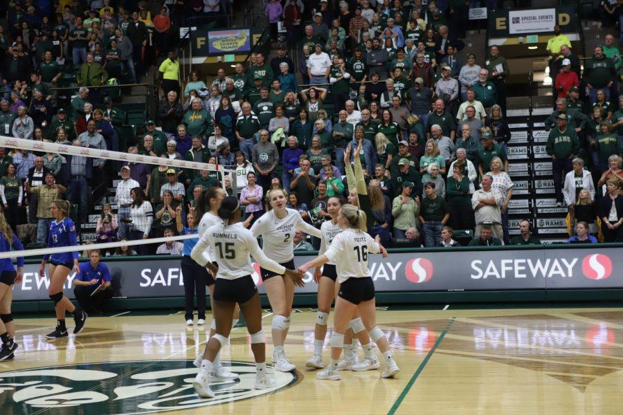 Colorado State won in three straight sets against Air Force Friday night. (Brooke Buchan | Collegian) 