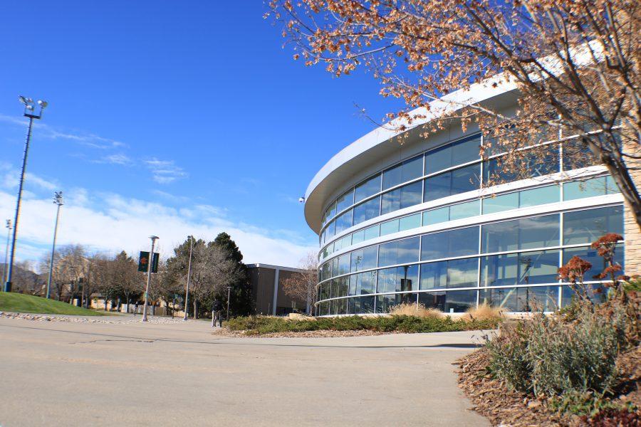 The CSU Recreation Center has over 100 machines that all face out to the IM fields and horsetooth mountain. (Devin Cornelius | Collegian)
