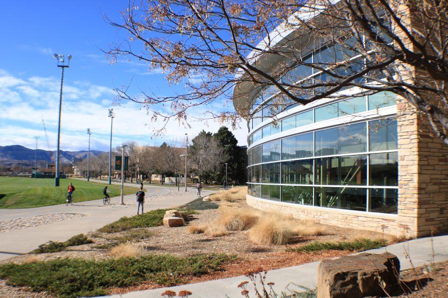 The CSU Recreation Center has over 100 machines that all face out to the IM fields and horsetooth mountain. (Devin Cornelius | Collegian)