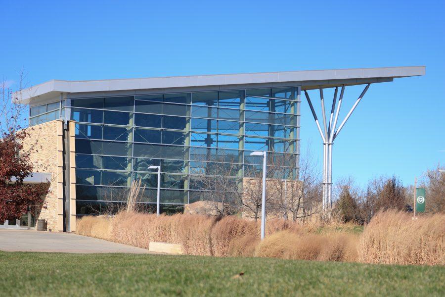 The Recreation center gets its distinctive look from the two 55 foot rock climbing towers that are housed within. (Devin Cornelius | Collegian)