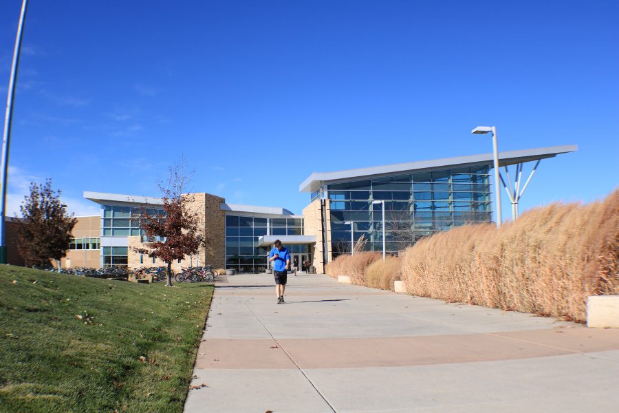 The Recreation center gets its distinctive look from the two 55 foot rock climbing towers that are housed within. (Devin Cornelius | Collegian)