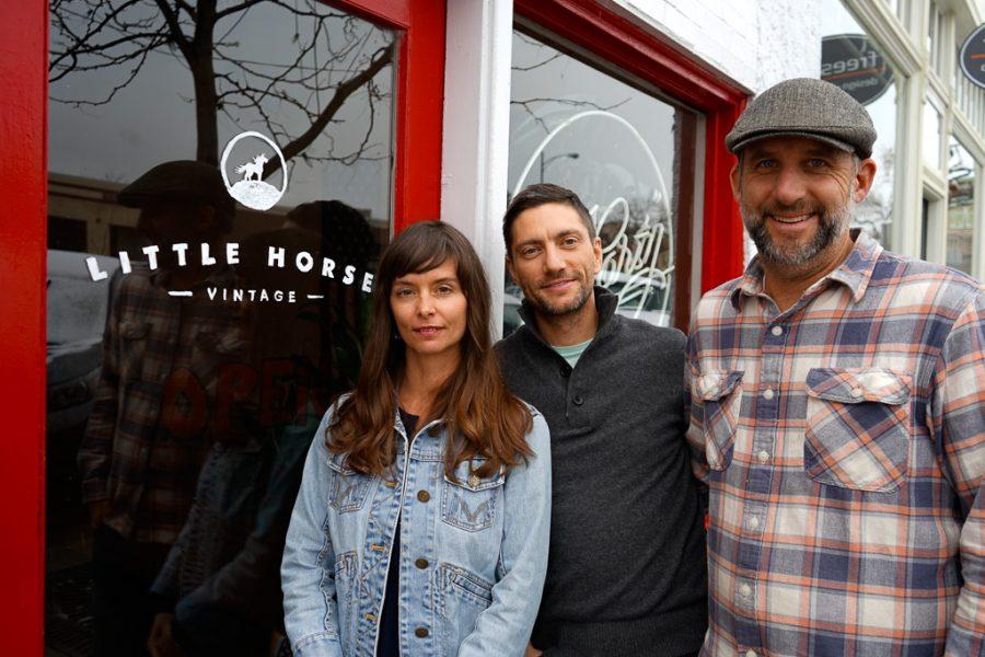 Kate Glover, Ryan Batch and Mike Price opened the Fort Collins location of Little Horse on Nov. 17. (Lauryn Bolz | Collegian)