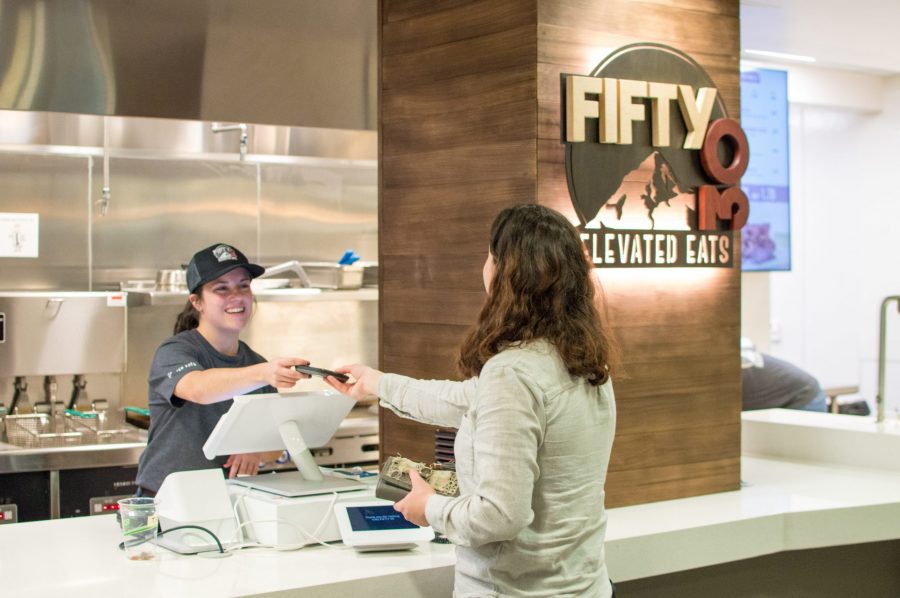 Fifty30 Elevated Eats is a new sandwich shop that opened up next to the Ramskeller in the Lory Student Center. (AJ Frankson | Collegian)