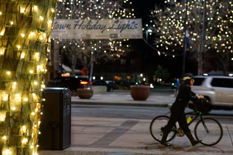 On Nov. 2, College Avenue became illuminated with thousands of Christmas lights, ushering in the season for Fort Collins residents. (Lauryn Bolz | Collegian)