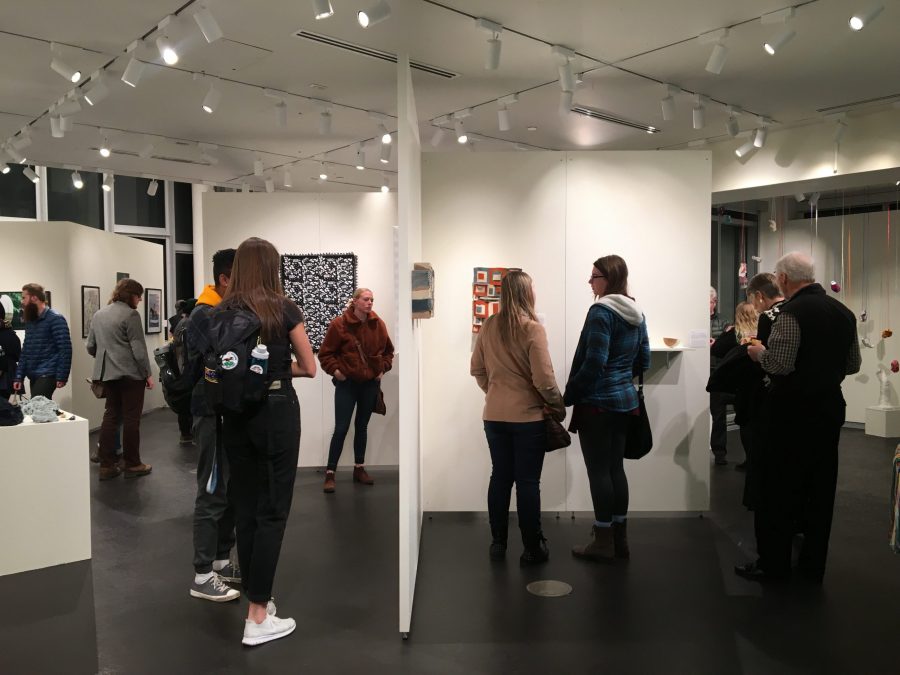 The Student Art Exhibiton is the longest running annual event through the LSC Arts Program, and gives students a chance to showcase their work in a contemporary gallery, and even sell a few pieces. (Sarah Ehrlich | Collegian)