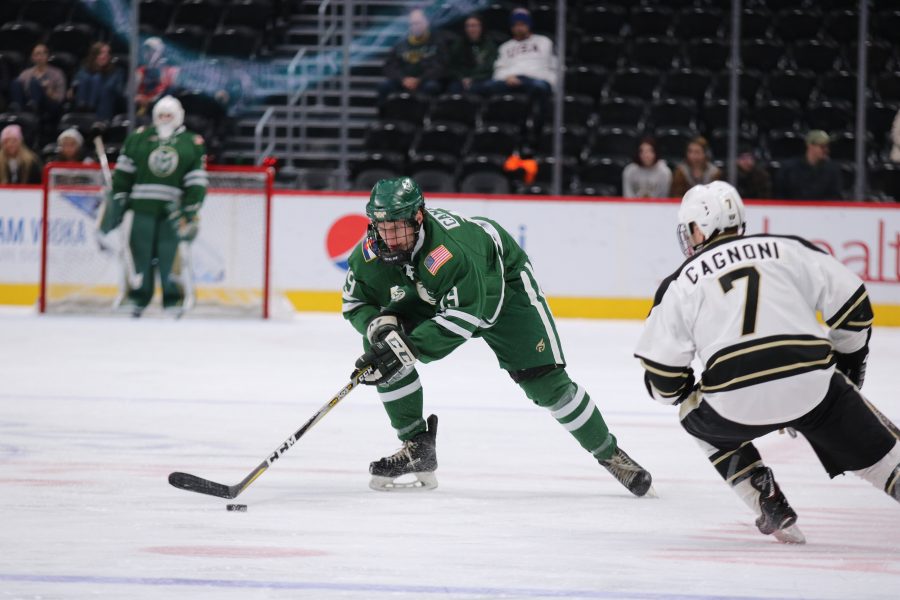 Aksel Campell (19) looks to pass as a CU defender closes in, during CSU's game against CU at the Pepsi Center. The Rams lose 8-3. (Devin Cornelius | Collegian)