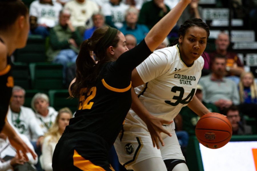 Colorado State Rams womens basketball team lost to the Arizona State Sun Devils 70-30 Sunday afternoon. (Brooke Buchan | Collegian)