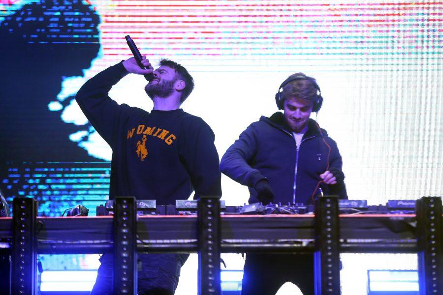 Andrew Taggert and Alex Pall of the Chainsmokers performs at the 2019 Winter X-Games in Aspen, Colorado. (Elliott Jerge | Collegian)