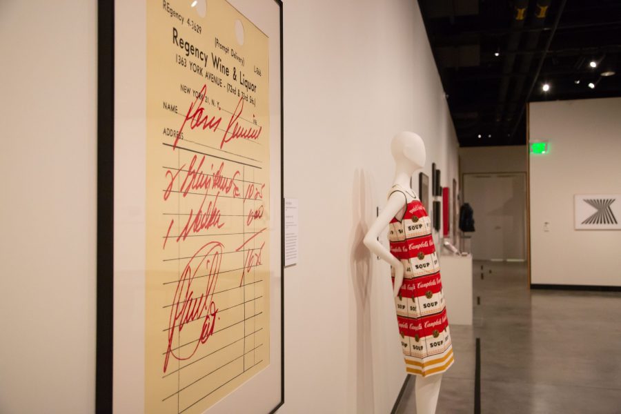 Located in the University Center of the Arts Gregory Allicar Museum of Art, the new exhibition Off Kilter on Point showcases art of the 1960s from the Permanent Collection. (Clara Scholtz | Collegian)