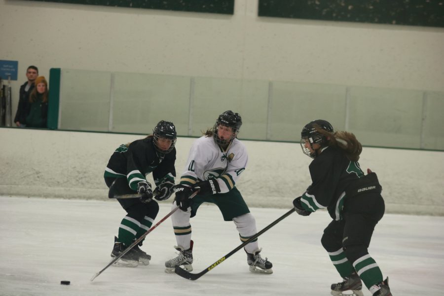 Stephanie Talone (10) battles some Ute defenders, as the Rams take on Utah at home. The Rams win 4-3. (Devin Cornelius | Collegian)