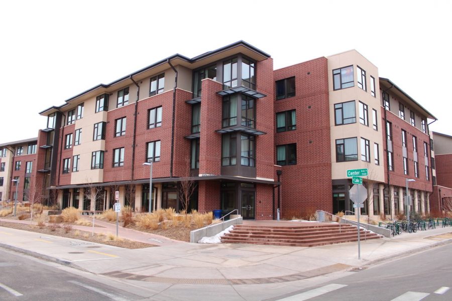 Aggie Village apartments at Colorado State are located at the south end of campus. The complex opened its doors in 2016 and has been providing students with furnished apartments ranging in size from studio to four bedroom ever since. Aggie Village also provides space for study areas, classrooms and offices. (Matt Begeman | Collegian)