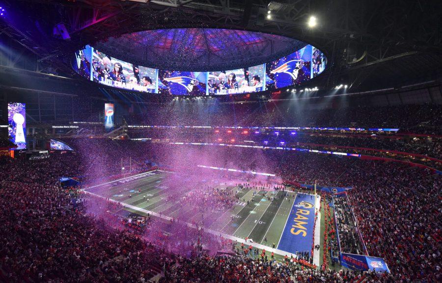 The New England Patriots defeat the Los Angeles Rams, 13-3, in Super Bowl LIII on Sunday, Feb. 3, 2019, at Mercedes-Benz Stadium in Atlanta. (Hyosub Shin/Atlanta Journal-Constitution/TNS)