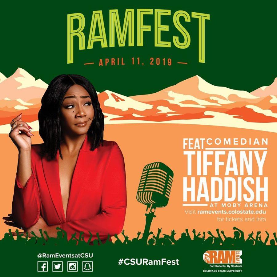Tiffany Haddish was announced as the headliner for RamFest 2019 on Monday. (Photo courtesy of RamEvents)