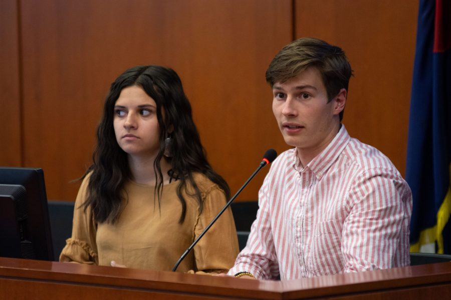 ASCSU discussed Speaker of the Senate Benjamin Amundsons bill for the ratification of the executive job descriptions. The bill will be sent to the Budgetary Affairs Committee. (Matt Tackett | Collegian)