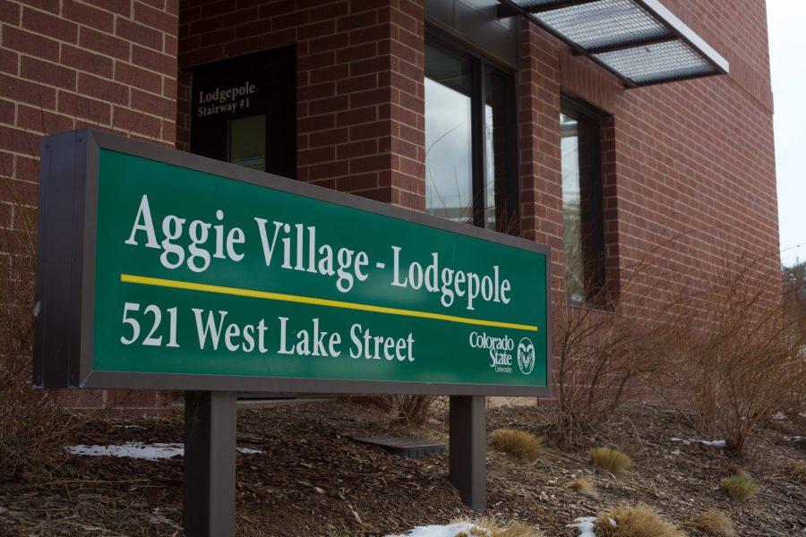 The Lodgepole Building, part of Aggie Village and the University Apartments April 14.  (Ryan Schmidt | Collegian)