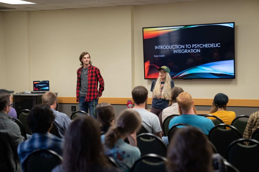 The Psychedelic club meets April 3 to introduce students to psychedelic integration. The clubs goal is to spread knowledge and address societys stigma towards psychedelic substances. They meet on Wednesdays 3-5 pm in LSC room 372. (Nathan Tran | Collegian)