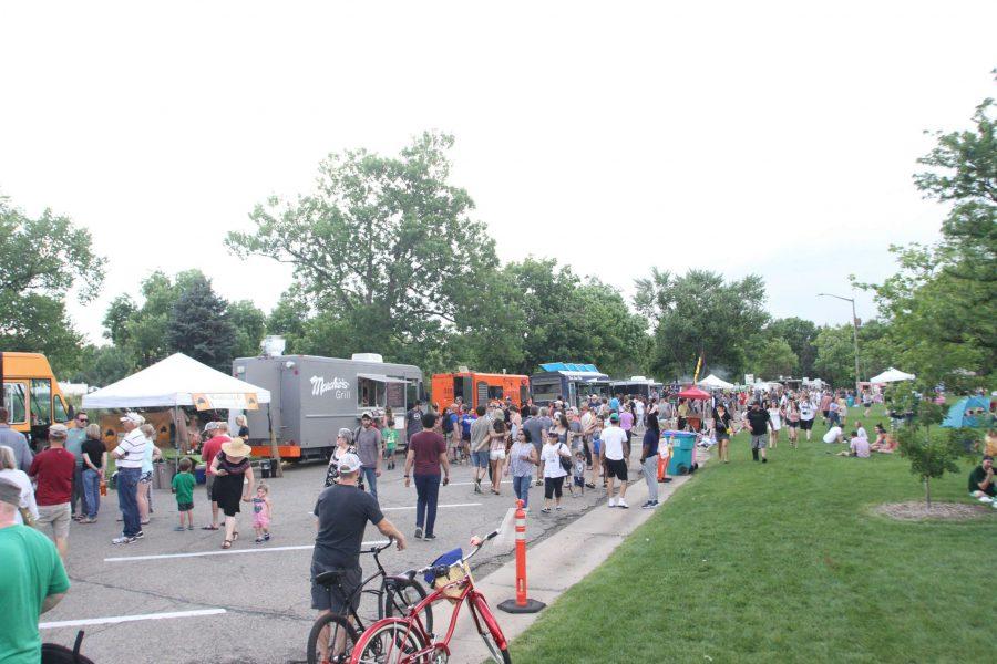 The Fort Collins food truck rally is hosted at City Park every Tuesday evening during the summer season. (Matt Begeman | Collegian)
