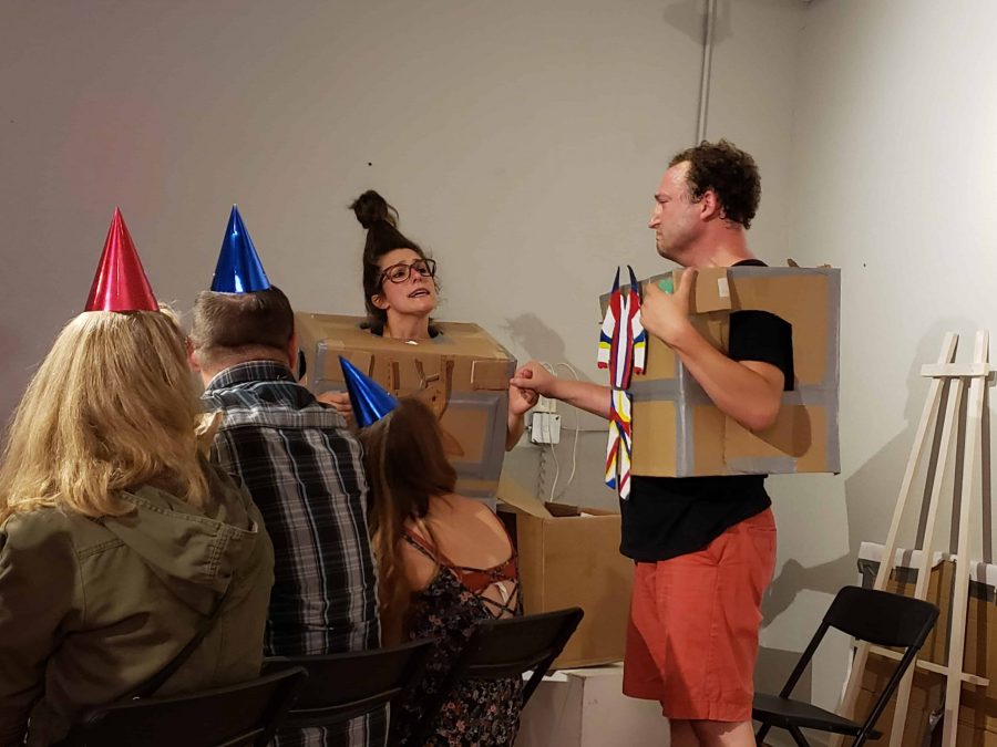 The Box Clowns host a dinner party at the Downtown Artery (Graham Shapley | Collegian)
