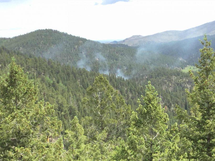 Firefighters conducted a test fire July 7 to see if conditions allowed for a burnout to counteract the Beaver Fire, but due to measurable precipitation levels in the area, a burnout has not been possible. (Photo courtesy of Reghan Cloudman)