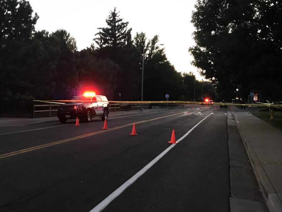 CSUPD blocked off Pitkin Street with cones and yellow tape between Meridian Avenue and South Shields Street Aug. 26, 2019. (Collegian File Photo) 