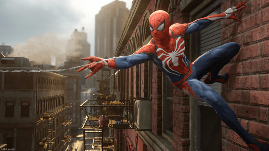 Spiderman in Spiderman PS4, another Sony Spiderman product that is very good. 