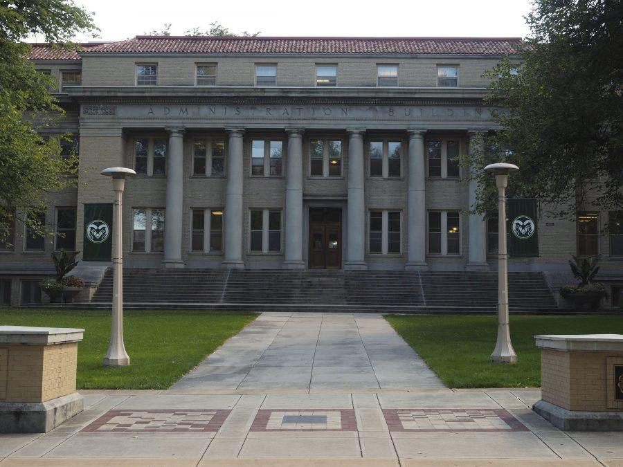 The Colorado State University Administration Building Sept. 9, 2019. (Gregory James | The Collegian)