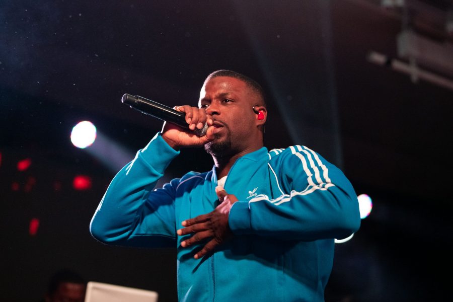 American rapper and songwriter Jay Rock performs at RamFest 2019 in the Lory Student Center Sept. 22. Rock is a Grammy Award winning artist originally from California. (Colin Shepherd | Collegian)