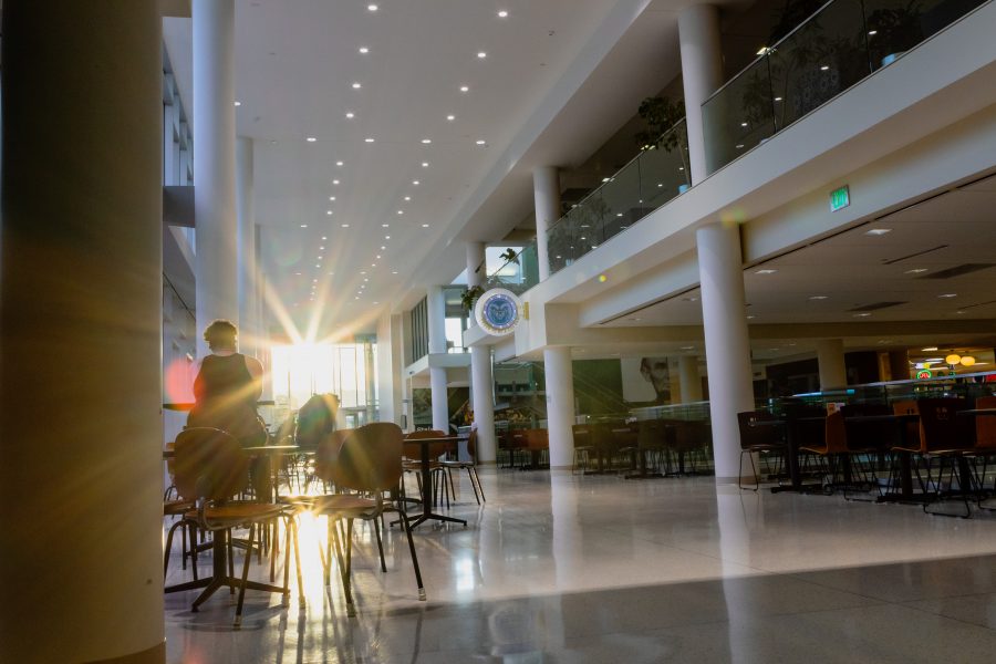 The Lory Student Center at Colorado State University is home to a diverse range of offices, theaters, galleries, ballrooms, pianos, and eating areas like the one pictured here. (Brooke Buchan | Collegian)