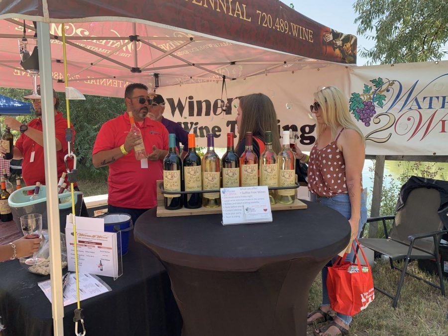The Wine Festival at Island Lake hosted a variety of eclectic wine options. (Emily Pisqui | The Collegian) 