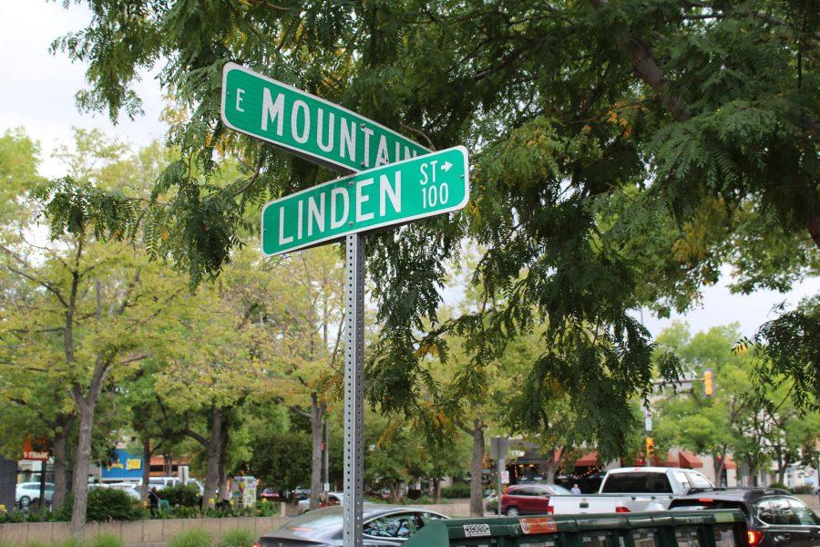 Street sign at the corner of Mountain Ave. and Linden St. (Alyssa Uhl | The Collegian)