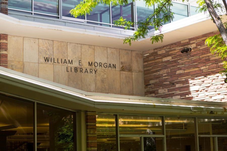 According to Public Relations at Colorado State University, the William E. Morgan library was named after a past university president when it opened in 1965. (Brooke Buchan | Collegian)