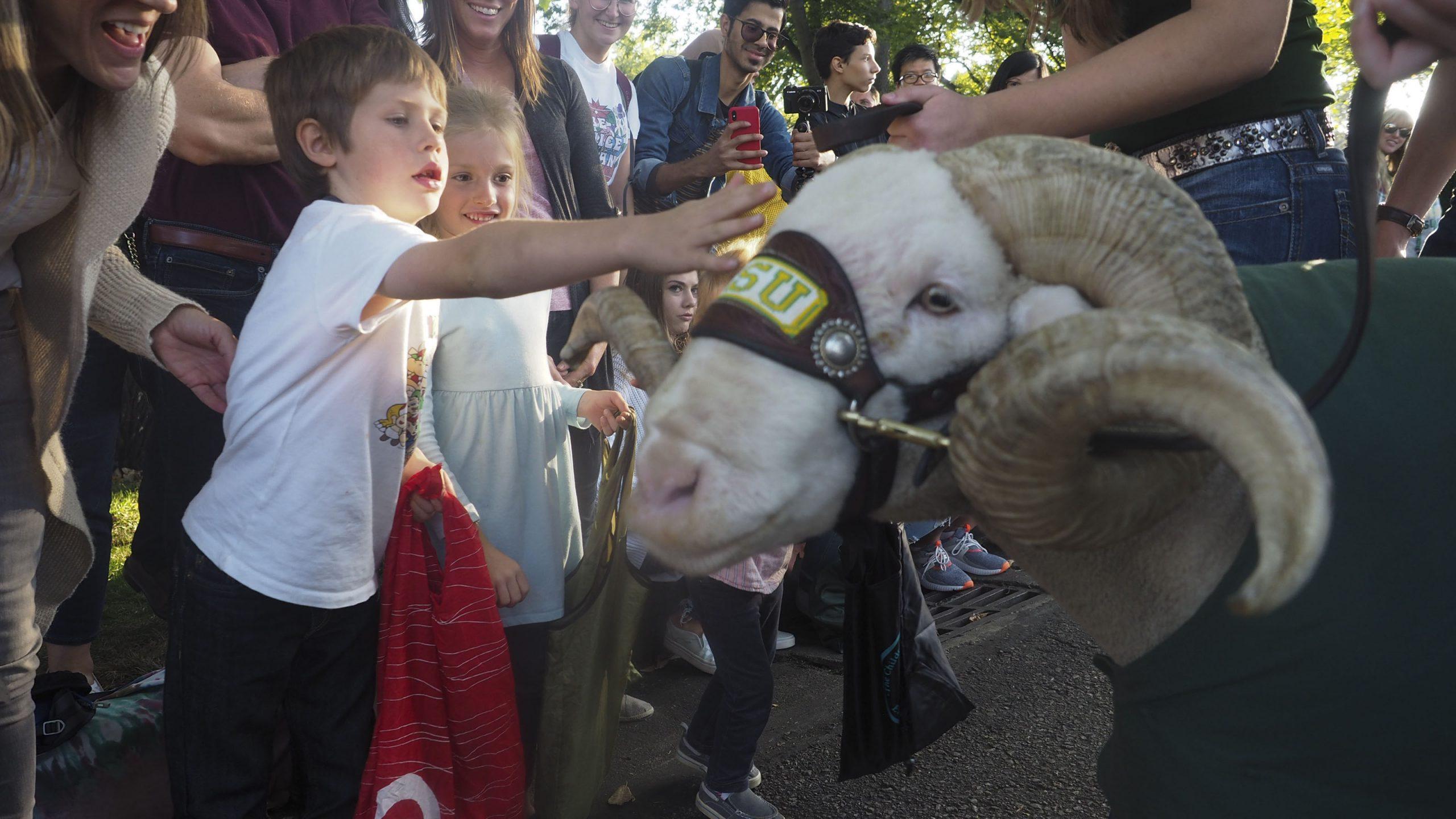 CAM the Ram meets children