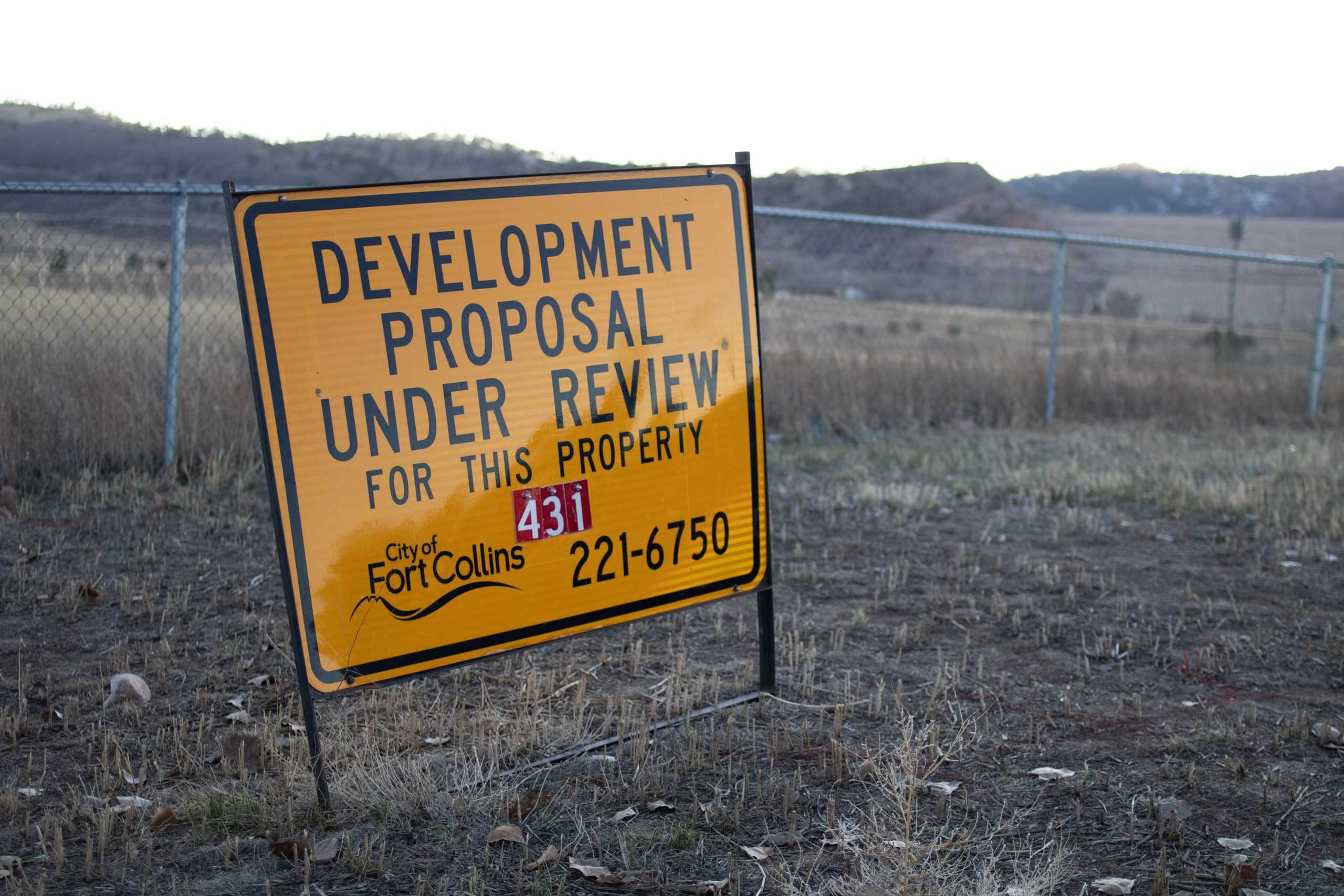 Development sign