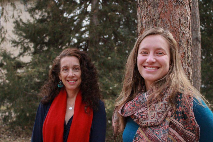 Jennifer Solomon (left) and Megan Jones (right) are both involved in the Human Dimensions of Natural Resources department. Jennifer is the one who primarily got the funding for the training while Megan did a majority of the research. (Asia Kalcevic | The Collegian) 