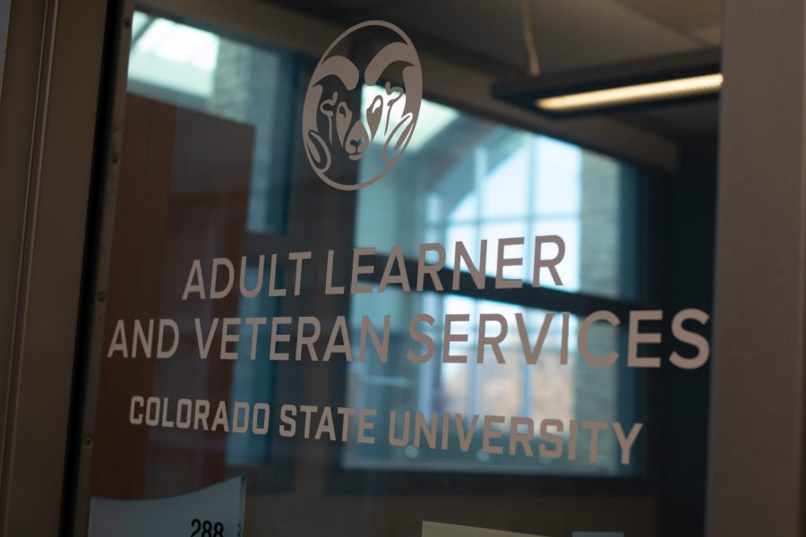 The Adult Learner and Veteran Services (ALVS) office is in room 288 on the second floor of the Lory Student Center, Nov 8. ALVS provides adults and veterans resources for a successful academic and professional transition to Colorado State University. (Addie Kuettner | The Collegian)